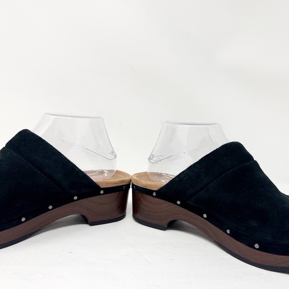 Vionic Kacie Suede Comfort Clogs Black Size 9 - Picture 5 of 10